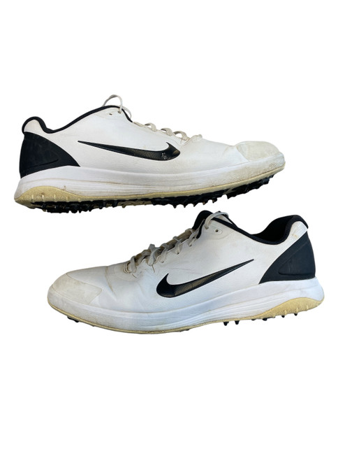 Vist Large View of Product Image Which is Used Nike Mens Golf Shoes White Senior 14