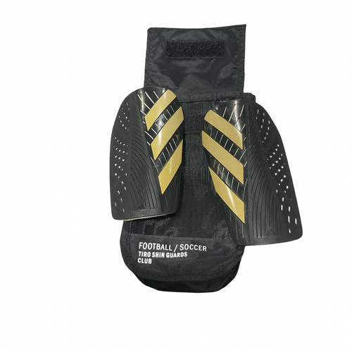 Vist Large View of Product Image Which is Used Adidas Soccer Shin Guards Youth Black SM