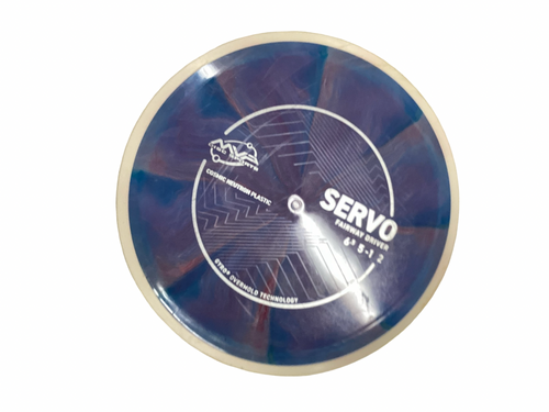 Vist Large View of Product Image Which is Used MVP SERVO Disc Golf Driver Navy Blue