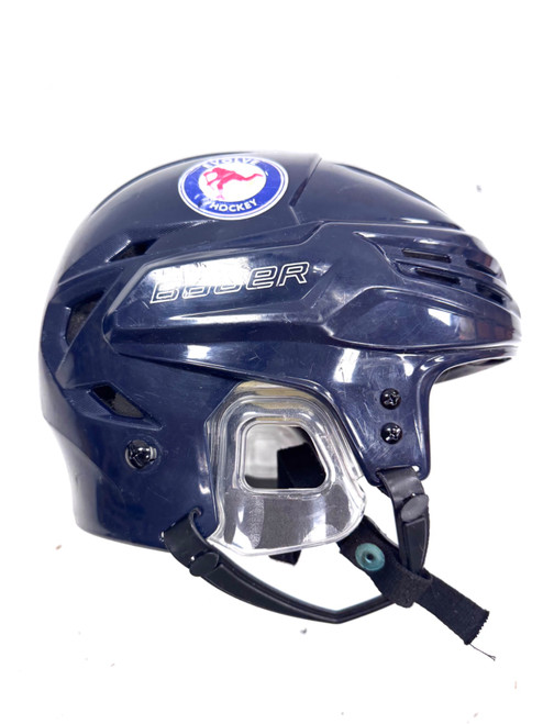 Vist Large View of Product Image Which is Used Bauer RE AKT Hockey Helmet Only Navy Blue One Size