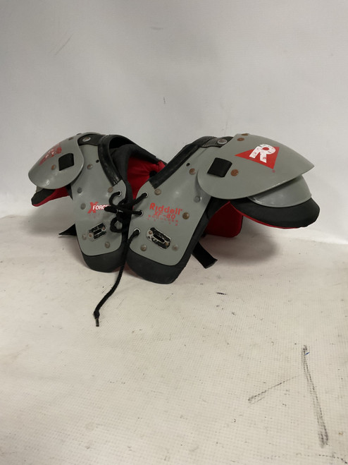 Vist Large View of Product Image Which is Used Riddell X-FORCE FB Shoulder Pads Grey SM