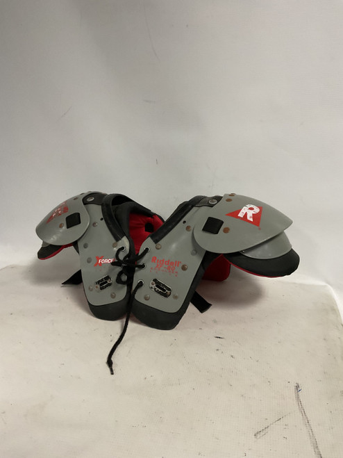 Vist Large View of Product Image Which is Used Riddell X-FORCE FB Shoulder Pads Grey SM