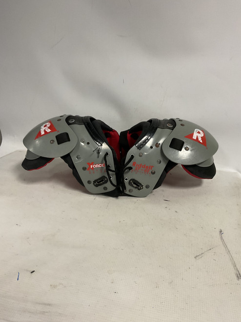 Vist Large View of Product Image Which is Used Riddell X-FORCE FB Shoulder Pads Grey XS