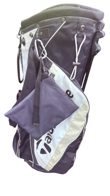 Vist Large View of Product Image Which is Used Taylormade TAYLORMADE Mens Stand Bag Black And White