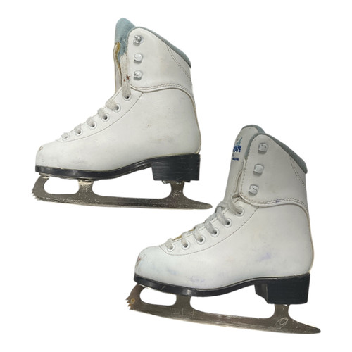 Vist Large View of Product Image Which is Used Jackson SOFT SKATE Girls Figure Skate White Youth 11.0