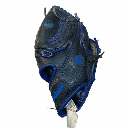 Vist Large View of Product Image Which is Used Wilson A200 BB/SB Glove RH Throw Black 10"