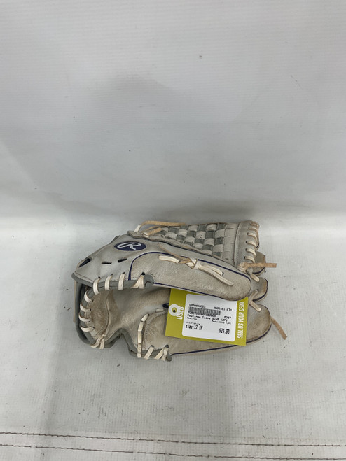 Vist Large View of Product Image Which is Used Rawlings SCSB 12PU BB/SB Glove RH Throw White 12"