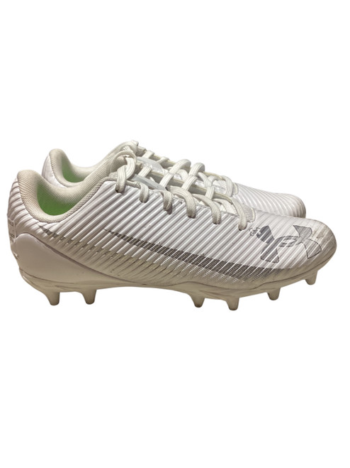 Vist Large View of Product Image Which is Used Under Armour Adult FB Cleats White Senior 5