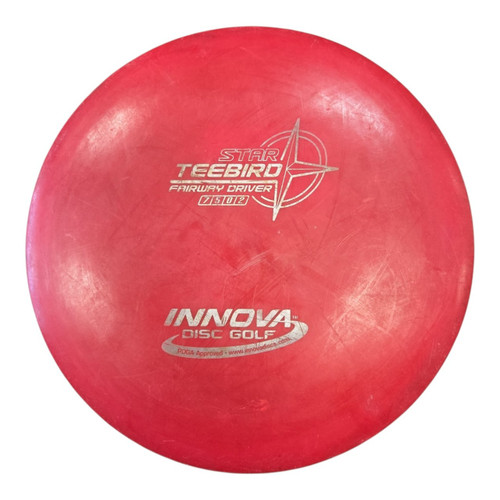 Vist Large View of Product Image Which is Used Innova TEE BIRD Disc Golf Driver Red 174g