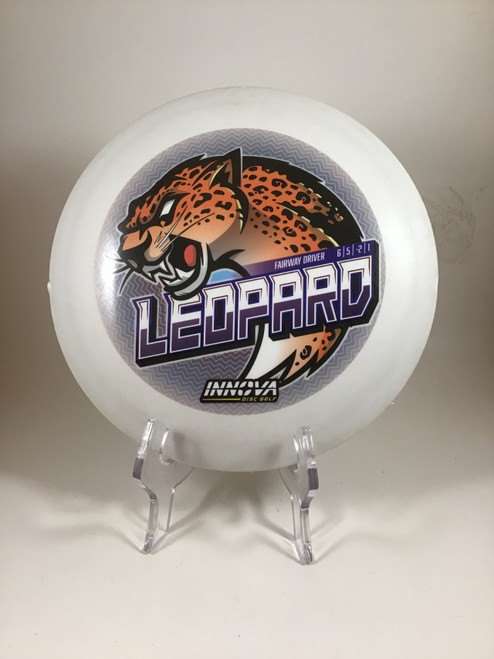 Vist Large View of Product Image Which is Used Innova DX LEOPARD Disc Golf Driver White 150g