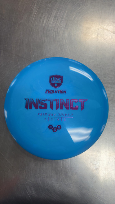 Vist Large View of Product Image Which is Used Discmania INSTINCT Disc Golf Driver Royal Blue