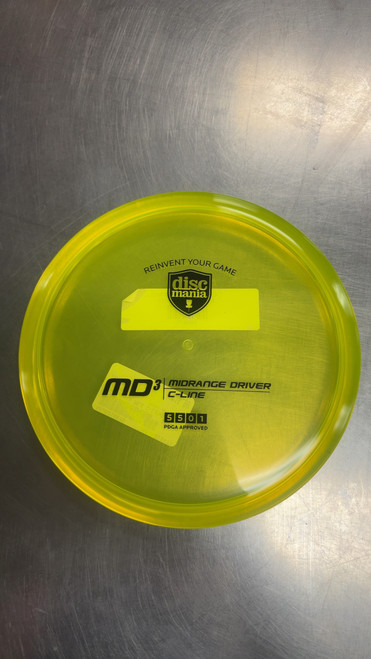 Vist Large View of Product Image Which is Used Discmania MD3 C-LINE Disc Golf Mid Range Yellow