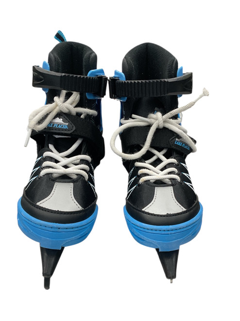 Vist Large View of Product Image Which is Used Lake Placid MONARCH Boys Figure Skate Black Youth 11.0