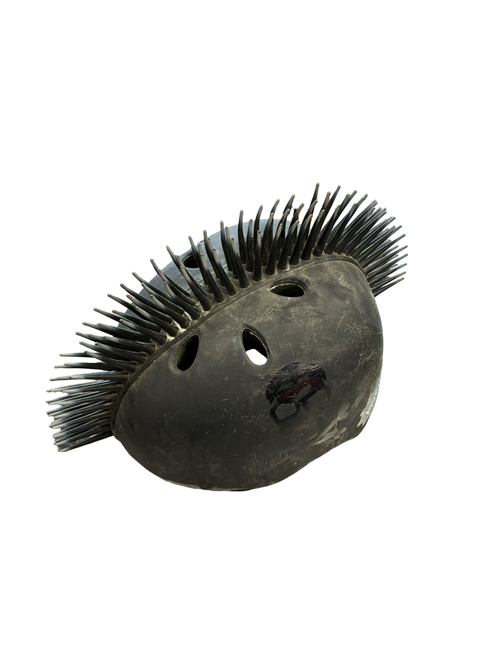 Vist Large View of Product Image Which is Used SPIKY HELMET Bike Helmet Black One Size