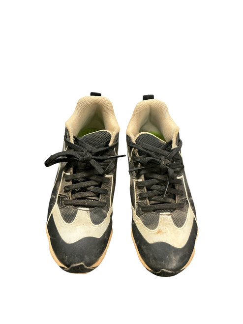 Vist Large View of Product Image Which is Used Under Armour BASEBALL CLEAT BB/SB Cleats White And Black Junior 01.5