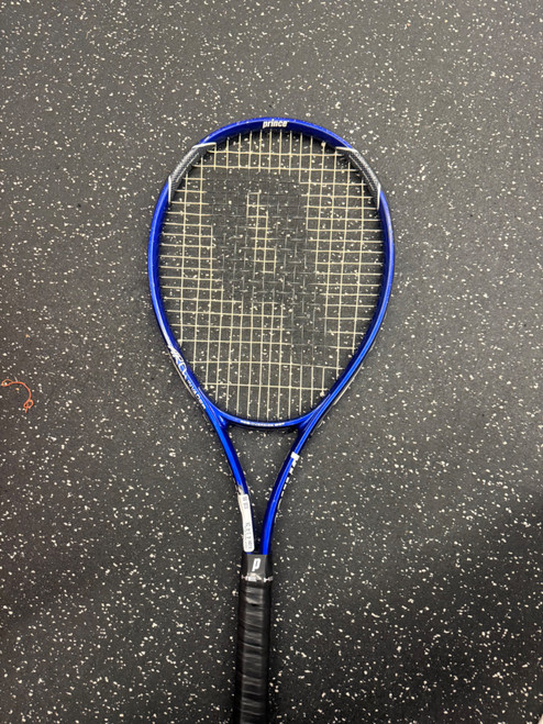 Vist Large View of Product Image Which is Used Prince ARCH INVADER Adult Tennis Racquet Navy Blue 4 1/4"
