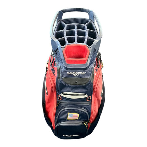 Vist Large View of Product Image Which is Used Sun Mountain C130 Mens Cart Bag Navy Blue