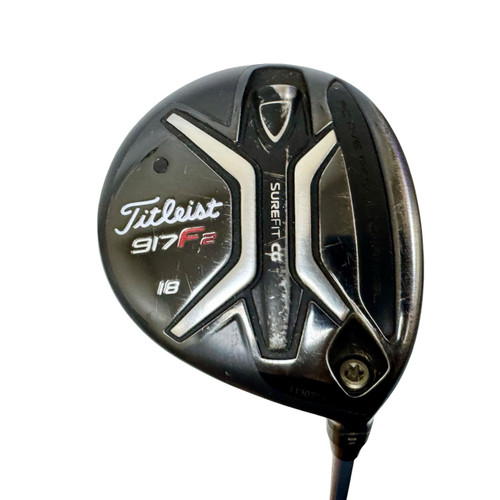 Vist Large View of Product Image Which is Used Titleist 917 F2 Men's RH 5 Wood Regular Flex Graphite Shaft