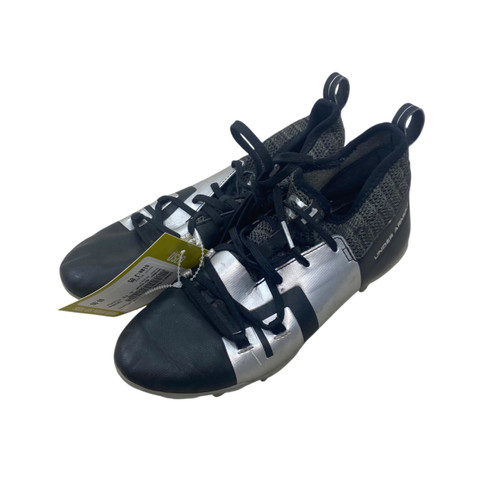 Vist Large View of Product Image Which is Used Under Armour Jr FB Cleats Black Junior 05