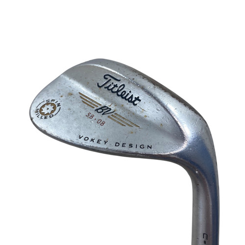 Vist Large View of Product Image Which is Used Titleist VOKEY SPIN MILLED Golf Wedge Mens RH 58 Degree