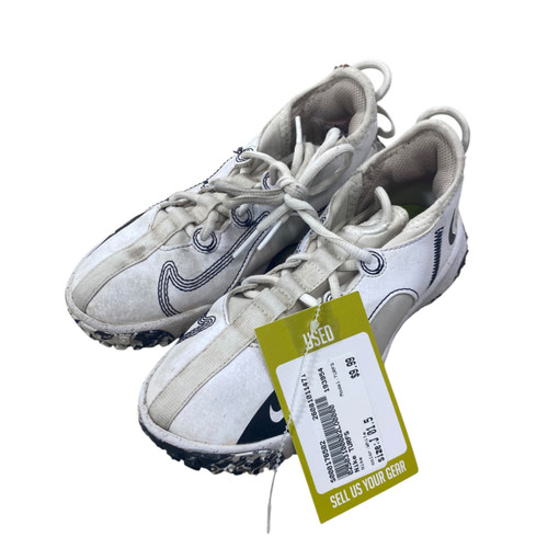 Vist Large View of Product Image Which is Used Nike TURFS BB/SB Cleats White Junior 01.5