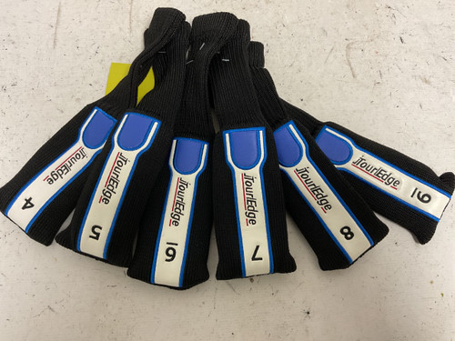 Vist Large View of Product Image Which is Used Tour Edge HYBRID HEADCOVER SET 4-9 Black And Carolina Blue