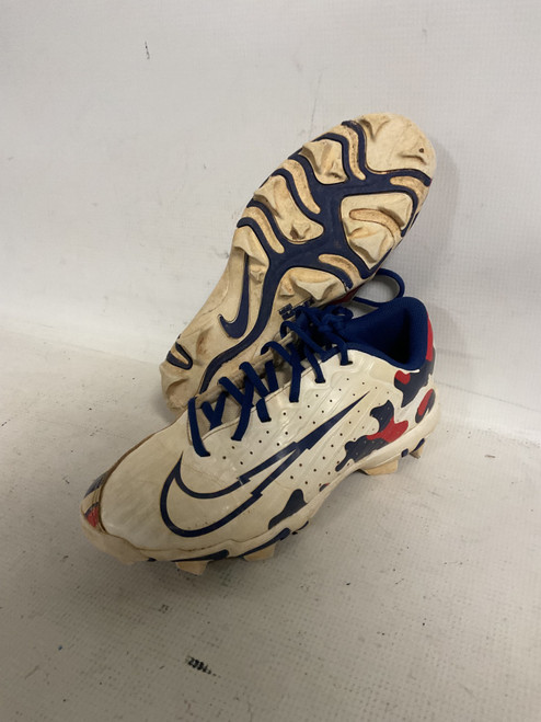 Vist Large View of Product Image Which is Used Nike VAPOR BB/SB Cleats White/Red/Navy Junior 05.5
