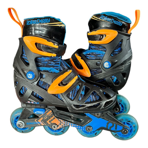 Vist Large View of Product Image Which is Used RollerDerby ADJ 12-1 Child Rec Fitness Skates Navy Blue Adjustable