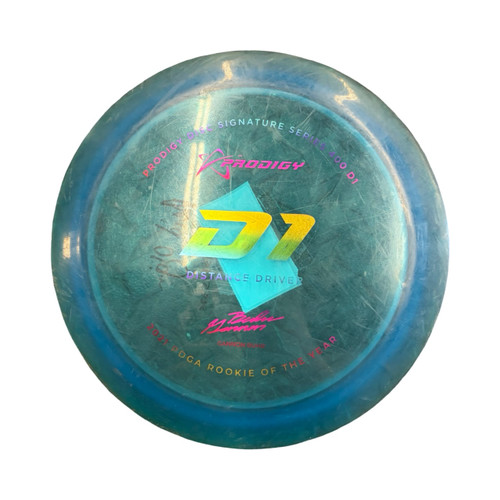 Vist Large View of Product Image Which is Used Prodigy D1 Disc Golf Driver Royal Blue