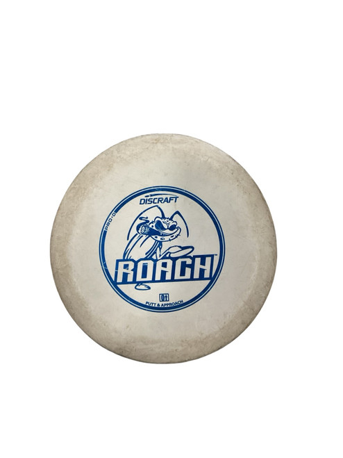Vist Large View of Product Image Which is Used Discraft ROACH Disc Golf Putter White