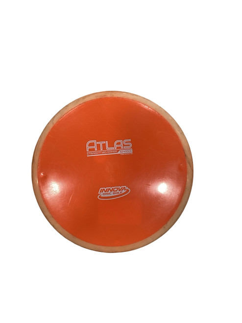Vist Large View of Product Image Which is Used Innova ATLAS Disc Golf Mid Range Orange 170g