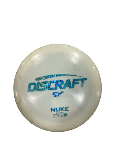 Vist Large View of Product Image Which is Used Discraft NUKE Disc Golf Driver White
