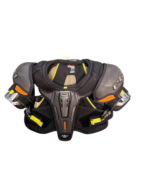 Vist Large View of Product Image Which is USED CCM TACKS AS-V PRO JUNIOR HOCKEY SHOULDER PADS - MD