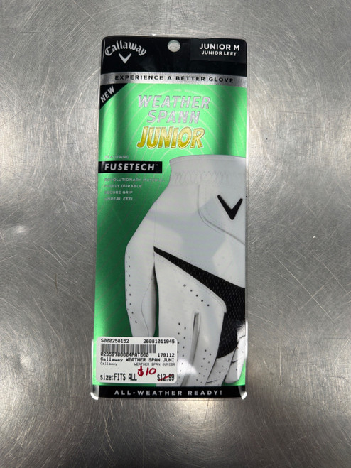 Vist Large View of Product Image Which is New Callaway WEATHER SPAN JUNIOR Jr Golf Glove None Fits all