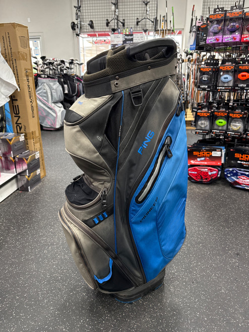 Vist Large View of Product Image Which is Used Ping PIONEER BAD ZIPPER Mens Cart Bag Grey