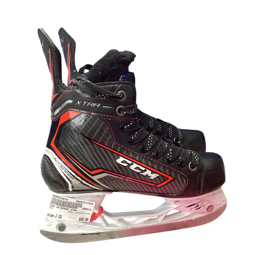 Vist Large View of Product Image Which is Used CCM JETSPEED XTRA Junior Hockey Skate Junior 03