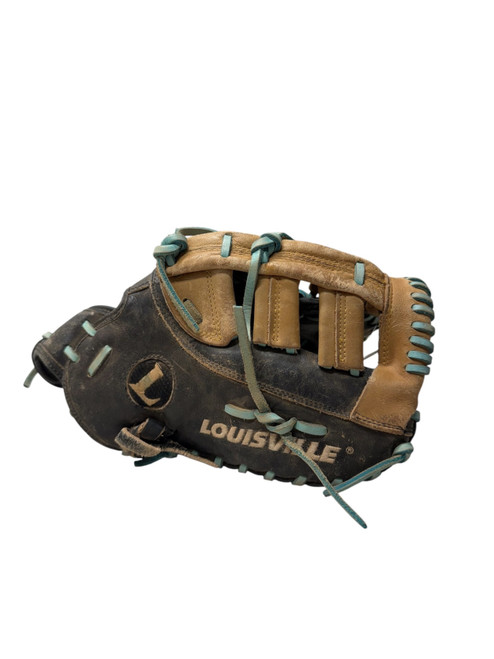Vist Large View of Product Image Which is USED LOUISVILLE SLUGGER TPX PRO 12” RH THROW 1ST BASE BASEBALL MITT