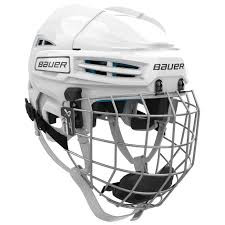 Vist Large View of Product Image Which is New BAUER PRODIGY 2.0 HELMET COMBO-WHT