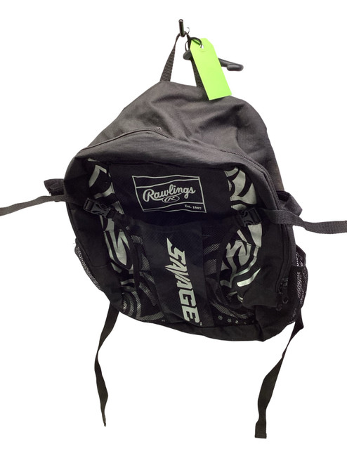 Vist Large View of Product Image Which is Used Rawlings SAVAGE 2 BAT BACKPACK BB/SB Player Backpack Black