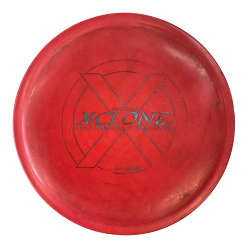Vist Large View of Product Image Which is Used Discraft XCLONE Disc Golf Mid Range Red 175g