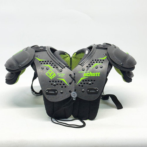 Vist Large View of Product Image Which is Used Schutt Y FLEX FB Shoulder Pads Black XS