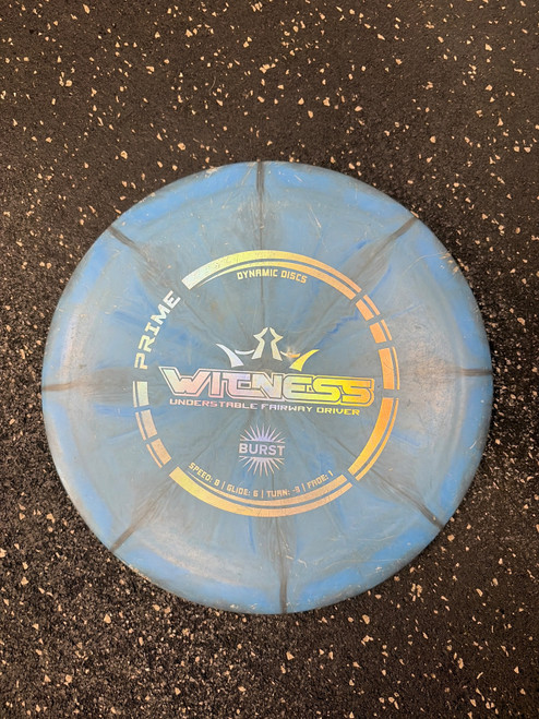 Vist Large View of Product Image Which is Used Dynamic Discs PRIME BURST WITNESS Disc Golf Driver Royal Blue