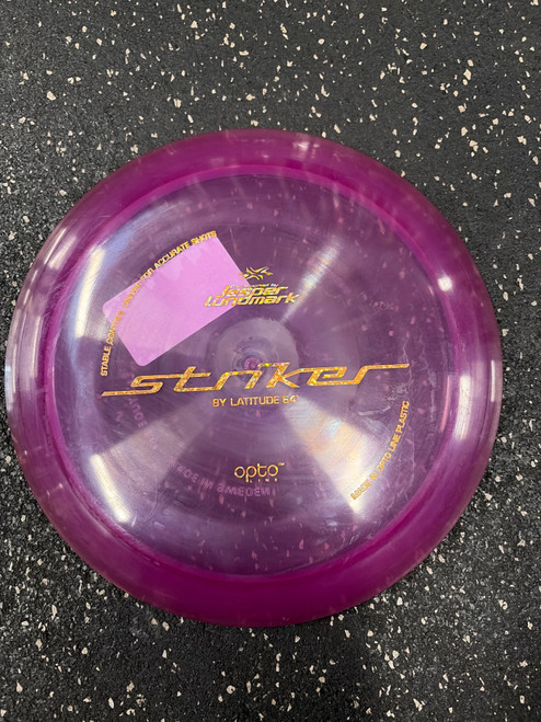 Vist Large View of Product Image Which is Used Latitude 64 OPTO STRIKER JL Disc Golf Driver Purple