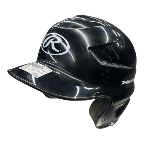 Vist Large View of Product Image Which is Used Rawlings RCFH Batting Helmet No Mask Black SM