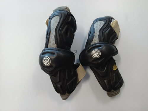 Vist Large View of Product Image Which is Used Maverik ROME NXT Lacrosse Arm Pads/Guards Black LG