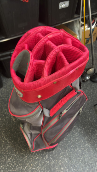 Vist Large View of Product Image Which is Used Datrek WOMEN GOLF BAG Womens Stand Bag Grey And Pink
