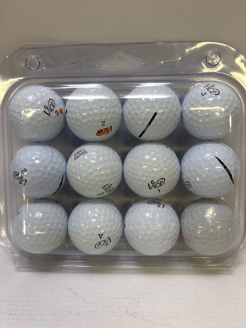 Vist Large View of Product Image Which is Used Vice VICE MIX 12 PACK 12 Pack - Golf Balls White
