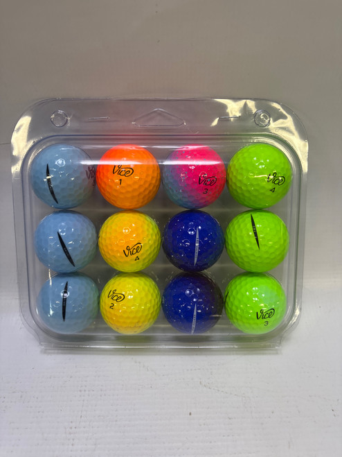 Vist Large View of Product Image Which is Used Vice COLOR MIX 12 PK 12 Pack - Golf Balls