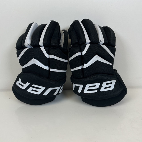 Vist Large View of Product Image Which is Used Bauer LEGACY GLOVES Youth Black 9"