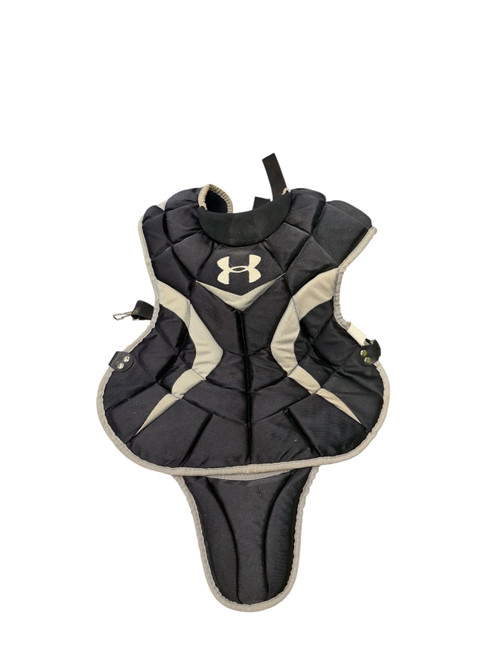 Vist Large View of Product Image Which is Used Under Armour UAGP2 Catchers Chest Protector Black Intermed
